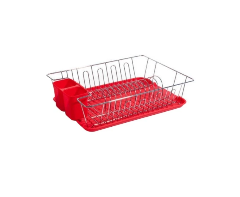 Suport Vase + Tavă, Fier + PVC A-00545 Wei